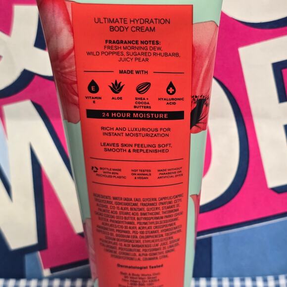 BBW Poppy Ultimate Body Scrub Shower Gel Hydration Body Cream Fragrance Mist Set - Picture 4 of 5